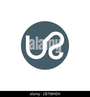 Letter ur Simple Line Logo Vector Stock Vektor