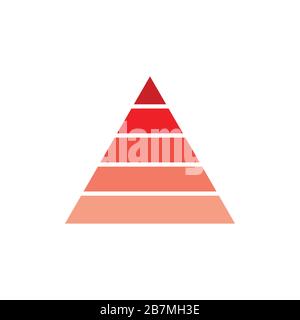 Triangle Gradient Geometric Chart Info Symbol Logo-Vektor Stock Vektor