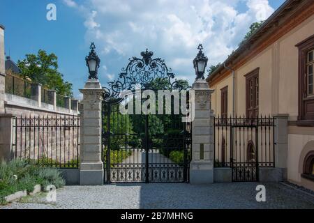 Der Fürstlich Fürstenberg Schlossgarten in Donaueschingen im Schwarzwald / Deutschland Stockfoto