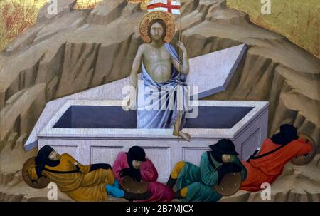 Die Auferstehung, das Altarbild Santa Croce, Ugolino di Nerio, ca. 1324-5, Stockfoto