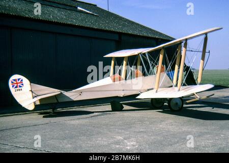 ROYAL AIRCRAFT FACTORY BE.2C REPLICA bei Sywell im Jahr 1969 Stockfoto