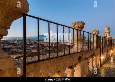 Spettacolare vista dala cupola della badia di sant'agata a catania Stockfoto