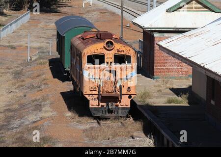 Old Rail Center in Narrogin, Western Australia Stockfoto