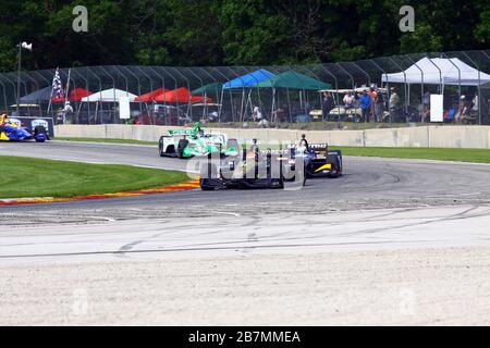 Elkhart Lake, Wisconsin - 22. Juni 2019: (Fahrer), großer Preis der REV-Gruppe auf Road America, Qualifikation für das Rennen. Stockfoto