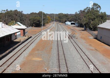 Old Rail Center in Narrogin, Western Australia Stockfoto