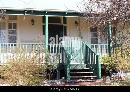 Australische grüne Verandah in Narrogin, Western Australia Stockfoto