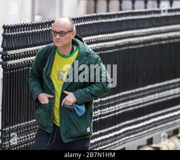 London, Großbritannien. März 2020. Dominic Cummings kommt an 10 Downing Street, London Credit: Ian Davidson/Alamy Live News Stockfoto