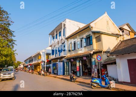 Sakkaline Road, Altstadt, Luang Prabang, Laos Stockfoto