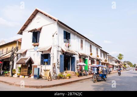 Sisavangvong Road, Altstadt, Luang Prabang, Laos Stockfoto