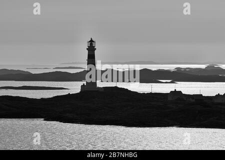 Oksoy Lighthouse, Kristiansand, Norwegen, Europa Stockfoto