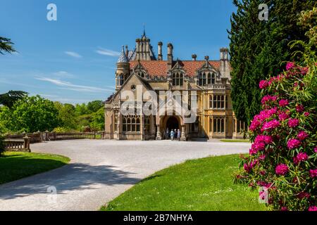 Viktorianische Architektur des Gothic Revival im Tyntesfield House, NR Wraxall, North Somerset, England, Großbritannien Stockfoto