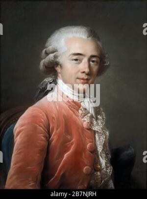 Portrait von Fran&#xe7;OIS-Andr&#xe9; Vincent (1746-187) , 1742. Gefunden in der Sammlung von Mus&#xe9;e du Louvre, Paris. Stockfoto