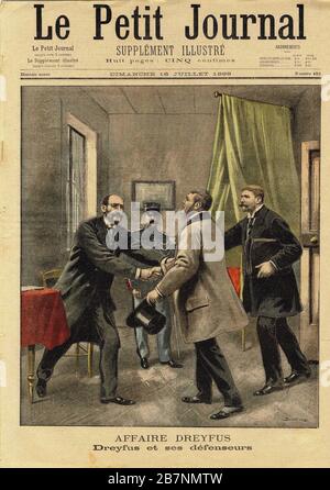 Le Petit Journal über die Dreyfus-Affäre, 1899. Private Sammlung. Stockfoto