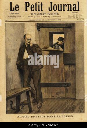 Le Petit Journal über die Dreyfus-Affäre, im Jahre 1895. Private Sammlung. Stockfoto