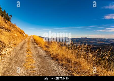 Blick vom Shockl-Berg in Graz. Touristenattraktion in der Grazer Styria. Stockfoto