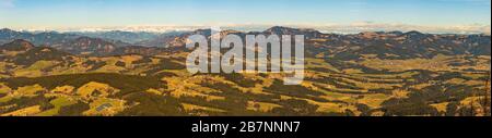 Panorama vom Shockl-Berg in Graz. Touristenattraktion in der Grazer Styria. Stockfoto