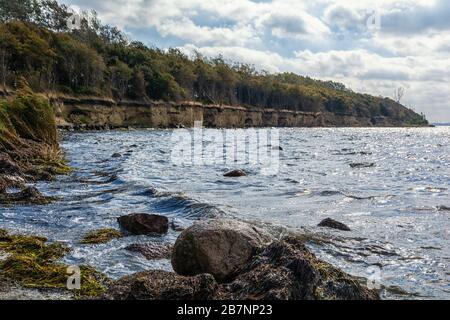 Die Steilküste Timmendorfs auf der Insel Poel Stockfoto