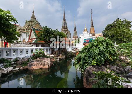 Buddistischer Tempel Wat Pho Bangkok Tageslicht Stockfoto