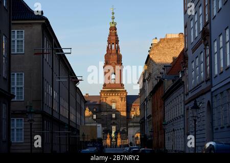 Kopenhagen, Dänemarks Hauptstadt, Schloss Christiansborg Stockfoto