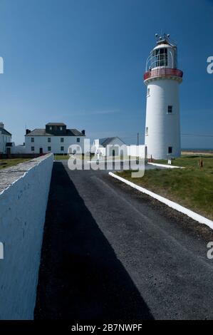 Außenansicht von Loop Head Lighthouse, County Clare, Republik Irland Stockfoto