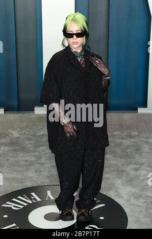 2020 Vanity Fair Oscar Party nach den 92. Oscars im Wallis Annenberg Center for the Performing Arts in Beverly Hills, Kalifornien am 9. Februar 2020. Mit: Billie Eilish Where: Beverly Hills, Kalifornien, Vereinigte Staaten When: 09 Feb 2020 Credit: Sheri Determan/WENN.com Stockfoto