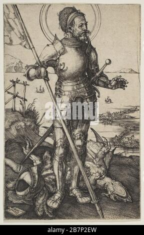 St. George Standing, ca. 1502. Stockfoto