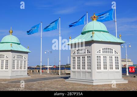 Royal Pavillons, Nodre Toldbod Waterfront, Kopenhagen, Neuseeland, Dänemark, Europa Stockfoto