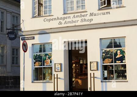 Bernsteinmuseum in Nyhavn, Kopenhagen, Neuseeland, Dänemark, Europa Stockfoto
