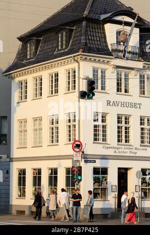 Bernsteinmuseum in Nyhavn, Kopenhagen, Neuseeland, Dänemark, Europa Stockfoto