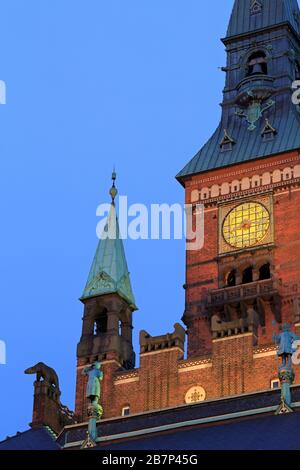 Rathaus, Kopenhagen, Neuseeland, Dänemark, Europa Stockfoto