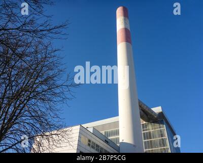 Wien, Wien: Fernheizwerk Kagran (Fernwärmewerk), im 22. Donaustadt, Wien, Österreich Stockfoto