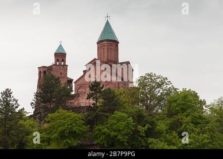 Gremi, es ist ein architektonisches Denkmal aus dem 16. Jahrhundert, die königliche Zitadelle und die Kirche der Erzengel in Kakheti, Georgia Stockfoto