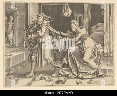 Joseph und Potiphars Frau (Kopie), 17. Jahrhundert. Stockfoto