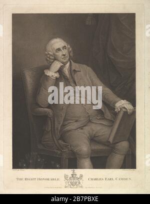 The Right Honorable Charles Pratt, 1st Earl Camden, Lord Chancellor, 1795. Stockfoto