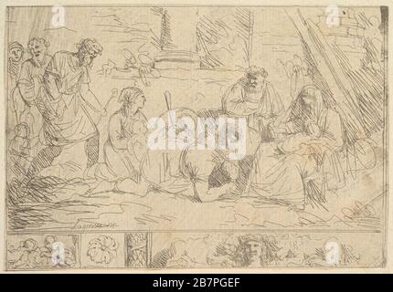 L'Adoration des Bergers (die Anbetung der Hirten), 1762-63. Stockfoto