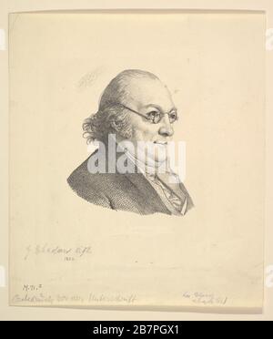 Porträt von Siegmund Wilhelm Wohlbruck (1762-1834).n.d. Stockfoto