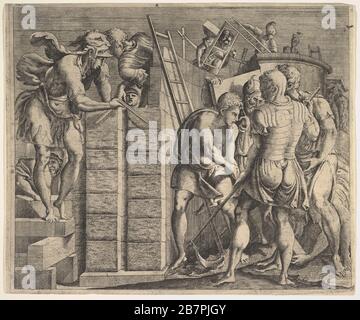 Cadmus gründet Theben, CA. 1543-44. Stockfoto