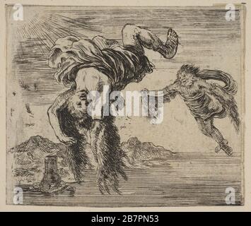 Daedalus und Icarus, aus "Spiel der Mythen" (Jeu de la Mythologie), 1644. Stockfoto