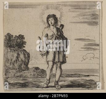 Apollo, aus dem "Spiel der Mythen" (Jeu de la Mythologie), 1644. Stockfoto