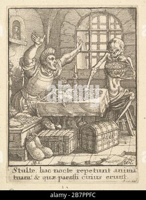 The Miser, From the Dance of Tod, 1651. Stockfoto