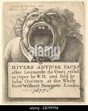 Titelseite, Divers Anticke Faces, 1677. Stockfoto