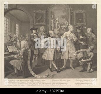 A Rake's Progress, Platte 2, 25. Juni 1735. Stockfoto