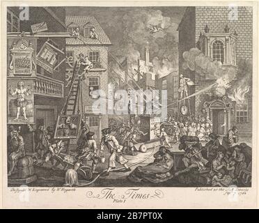 The Times, Platte 1, 7. September 1762. Stockfoto