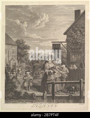 Abend (viermal am Tag), 25. März 1738. Stockfoto