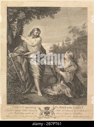 Christus, der Maria im Garten erscheint, vor 1766. Stockfoto