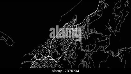 Stadtvektor Stadtplan von Nelson, Neuseeland Stock Vektor