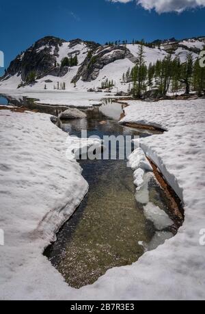 Alpine Lakes Wilderness im Staat Washington Stockfoto