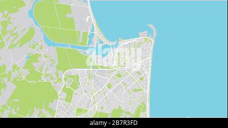 Stadtvektor Stadtplan von Napier, Neuseeland Stock Vektor