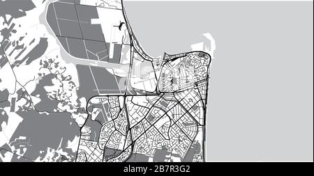 Stadtvektor Stadtplan von Napier, Neuseeland Stock Vektor