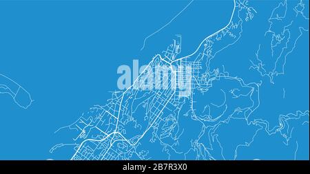 Stadtvektor Stadtplan von Nelson, Neuseeland Stock Vektor